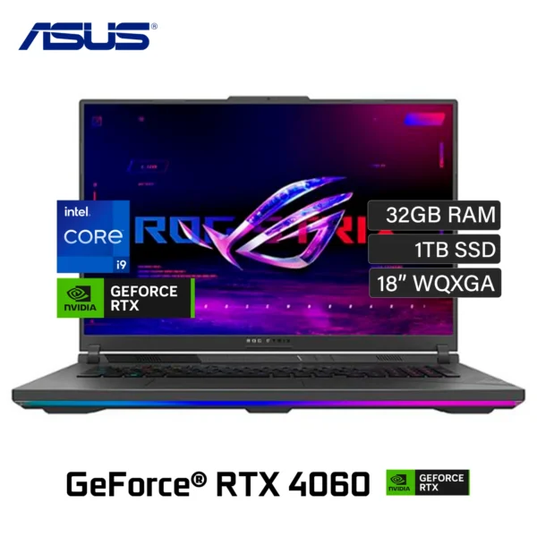 لپ‌تاپ 16 اینچ گیمینگ ایسوس مدل ASUS ROG Strix G814JVR-N6058 | 16GB RAM | 1TB SSD | i9-14900HX |RTX 4070 8GB