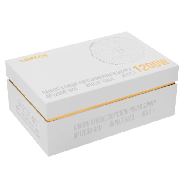 منبع تغذیه سفید گرین مدل GP1200B GXD WHITE